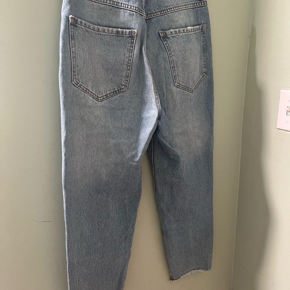 Forever 21 Two-Tone Blue Straight Leg Jeans - Picture 7 of 7